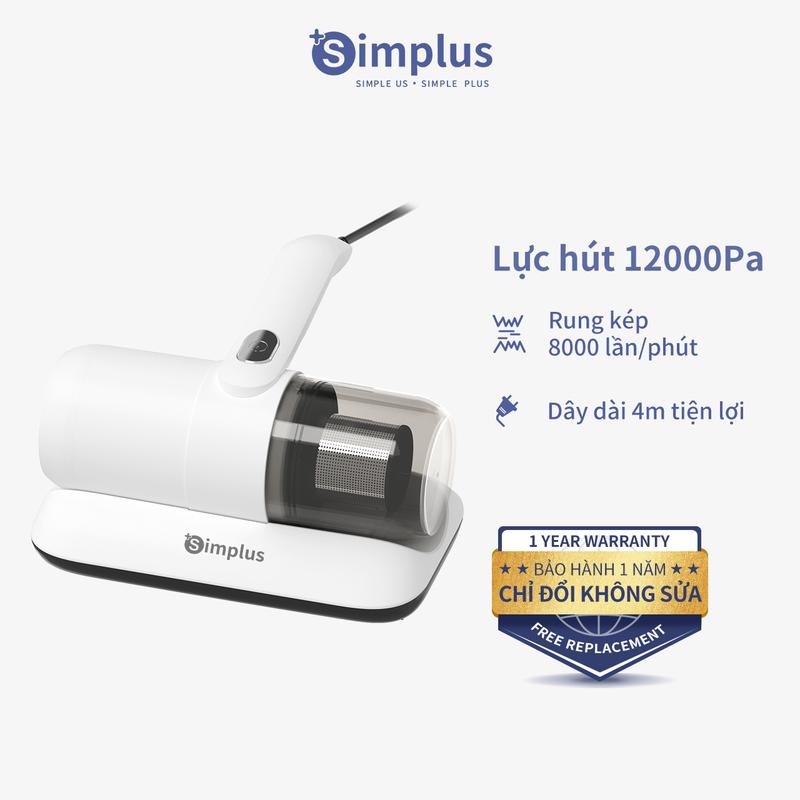 Máy Hút Bụi Giường Nệm Simplus 12000pa Vệ Sinh Thảm Hút Lông Tóc Loại Bỏ Ve Rận CMYH004 Bảo Hành 1 Năm Chỉ Đổi Không Sửa