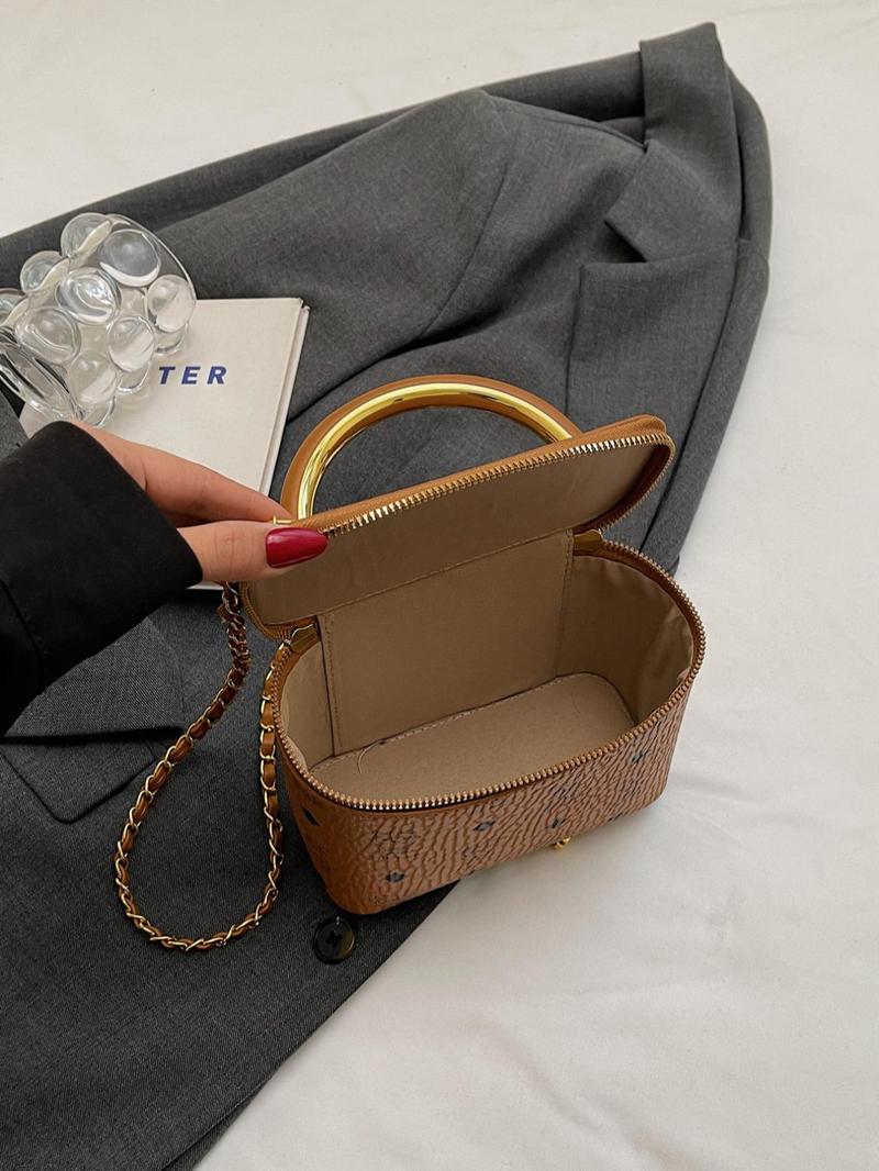 Product Introduction of Fashion Letter & Animal Pattern Crossbody Bag, Casual PU Leather Zipper Shoulder Bag for Women, Trendy All-match Commuter Bag for Daily Used 4