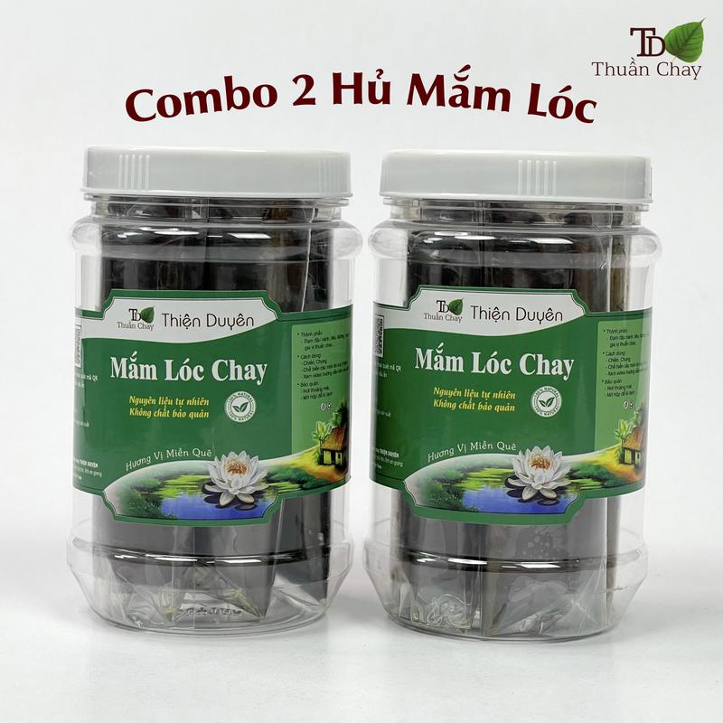 [Thiện Duyên] 2 Hủ Mắm Lóc Chay - Mỗi hủ 300g 4 con mắm - Hương vị miền quê làm từ đậu nành thơm ngon Food Chua