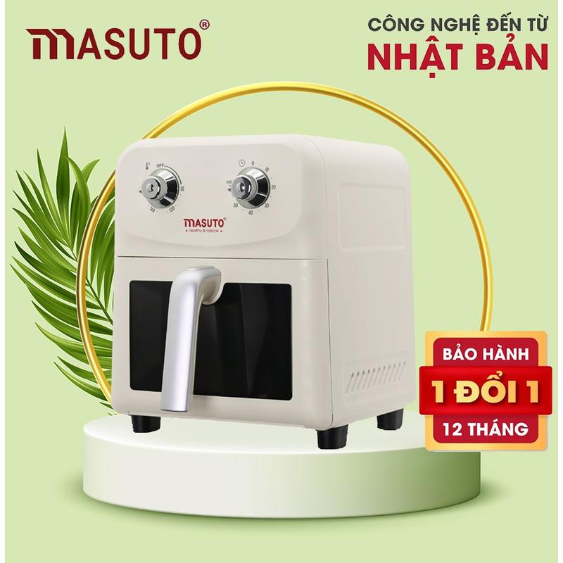  Masuto MSChef Nồi Chiên Không Dầu 6L 1500W Đa Năng Dễ Vệ Sinh An Toàn Tích Hợp 12 Chương Trình Nấu Ăn Thông Minh Bảo Hành 12 Tháng 