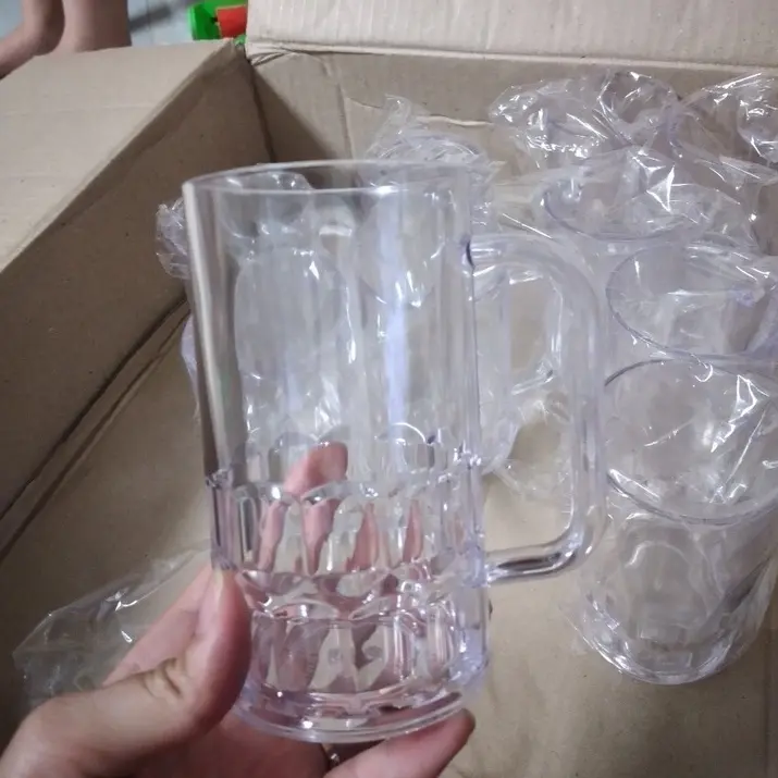 Cốc Nhựa Trong Rẻ, Cốc Nhựa Uống Nước, Cốc Mica, Cốc Pháp Việt Nhật Dung Tích 370ml 3