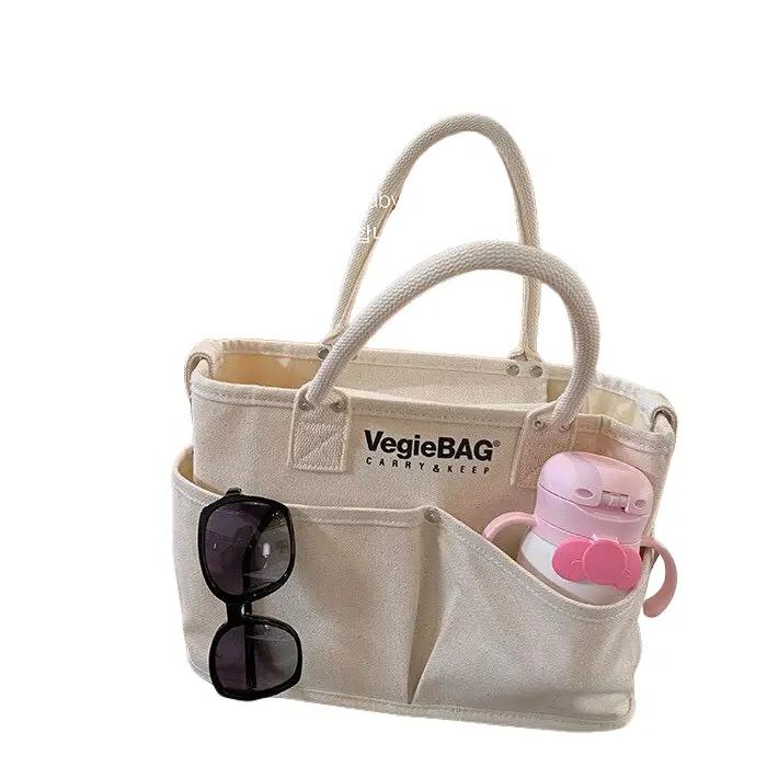 Túi Xách Bỉm Sữa Cho Mẹ Và Bé Đa Năng Nhiều Ngăn Phong Cách Hàn Quốc Túi Vải Vegiebag cao cấp loại 1 