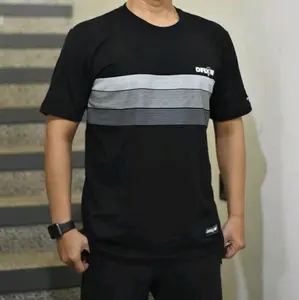 Tshirt Pria Wanita Dflow Simpel Design Hitam