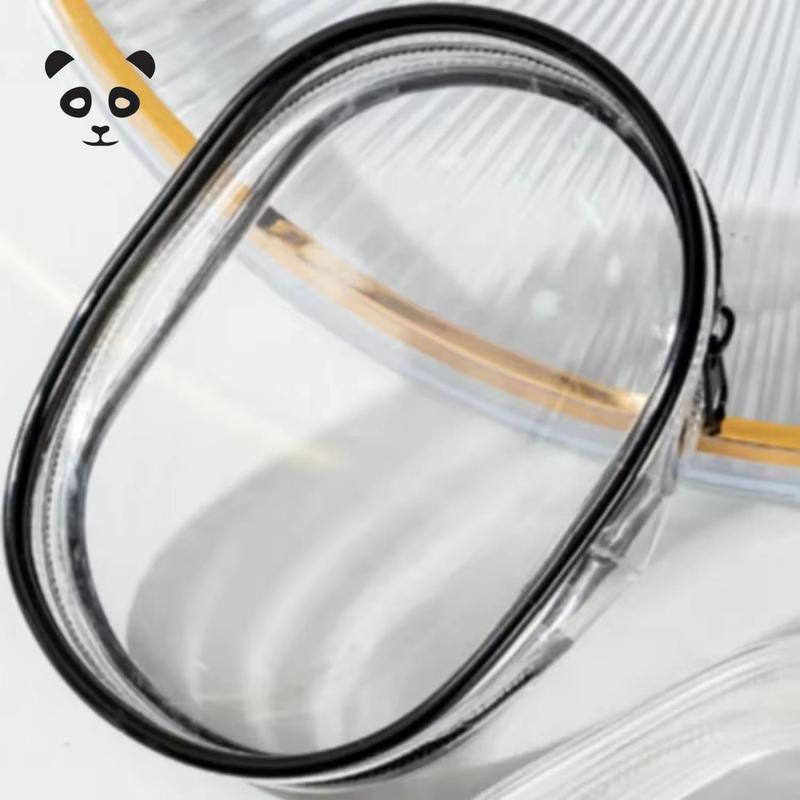 Data cable charger earphone transparent storage small round bag 2
