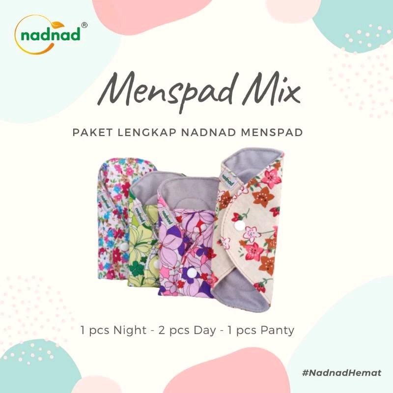 MENSPAD NADNAD (pembalut kain cuci ulang) Mudah Digunakan Nyaman Dapat digunakan kembali 3