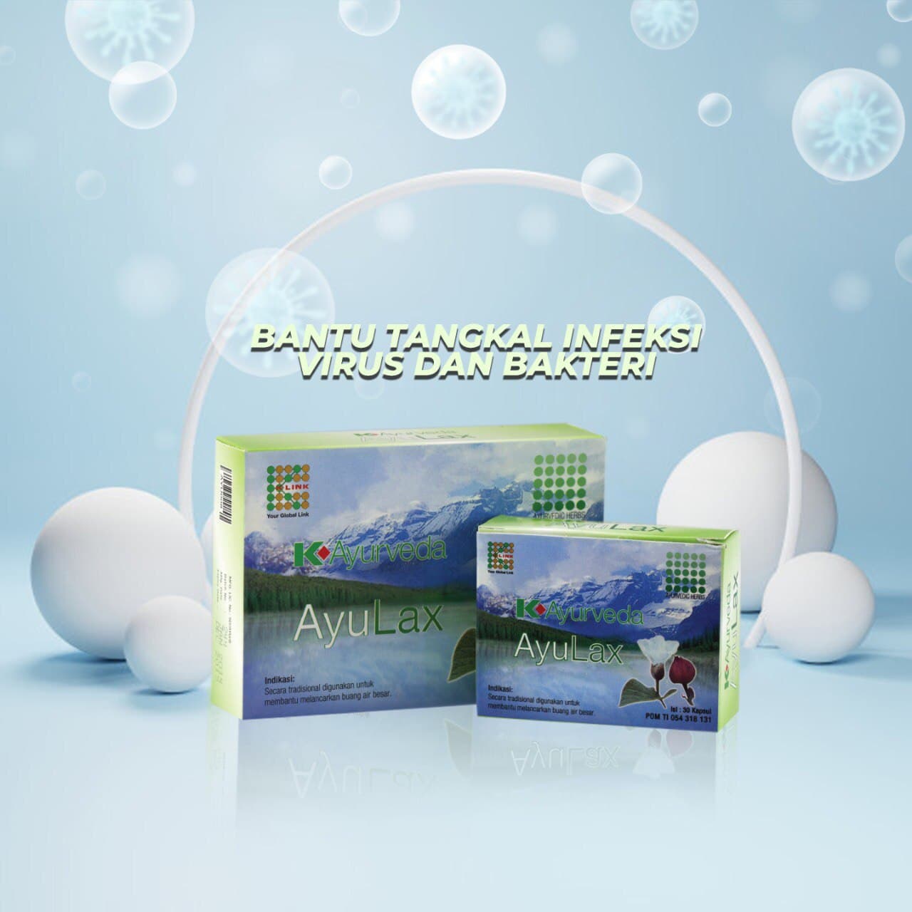 K-Ayurveda AyuLax Original Halal BPOM 1 Box isi 30 Kapsul & 60 Kapsul Ayu Lax Sembelit & Susah BAB Attauri Official Store K Link Official Store