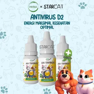 SC Venox ANTIVIRUS D2 10ML Obat Flu Diare Daya Tahan Tubuh Kucing Vita Urinary Virus Lemas Demam