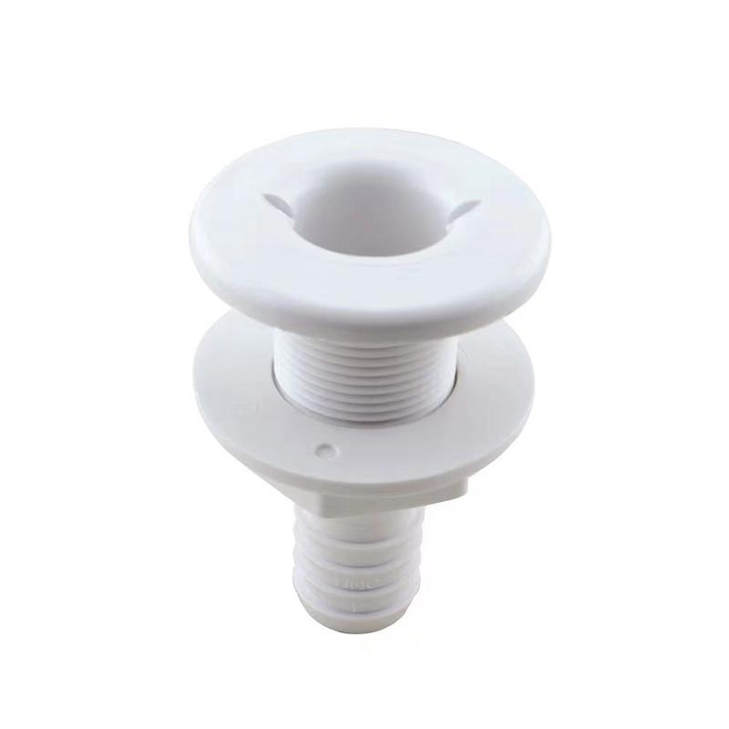 Product Introduction of Marine Boat ABS Plastic Thru Hull Fitting Connector For 5/8, 3/4, 1 Inch Hose Boat Drain Bilge Pump Plumbing Fittings 17