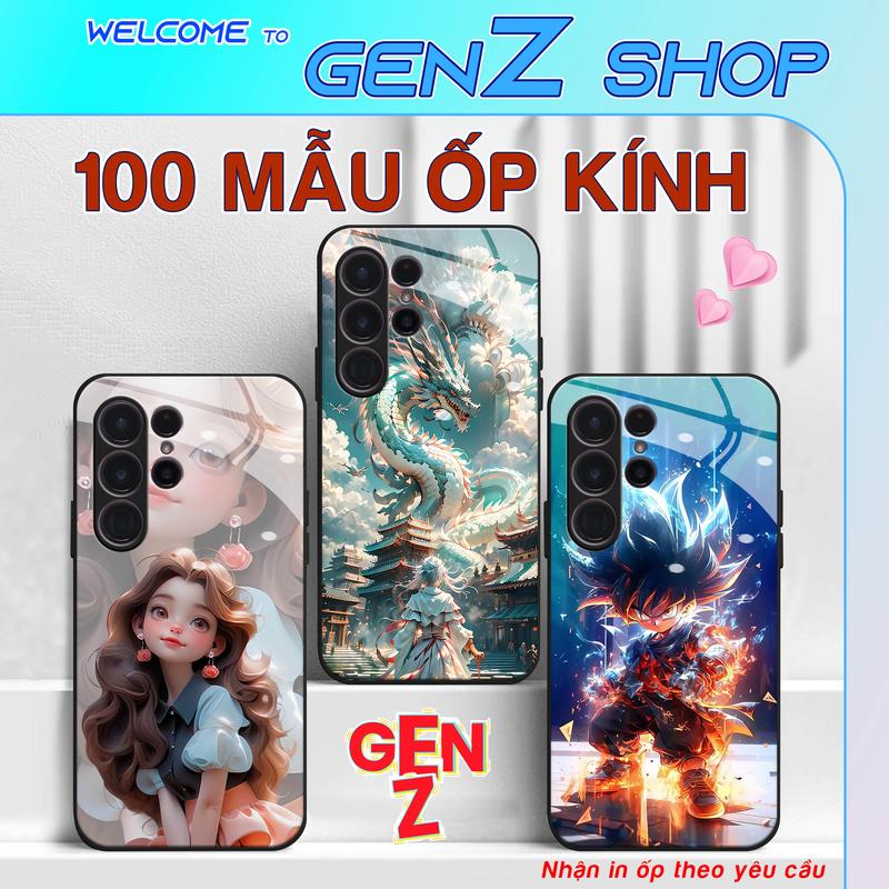  Ốp kính cho Samsung S22 Ultra - 100 mẫu Ốp điện thoại lưng kính cường lực cao cấp GenZ Shop 