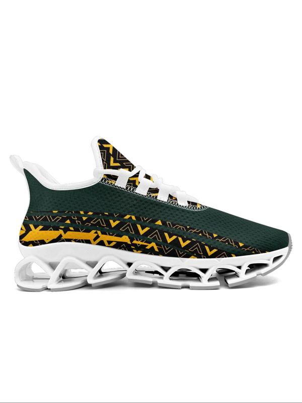 Men's Fashionable Patchwork Low Top Sneakers, Casual Comfortable Breathable Mesh Sports Running Shoes, Male All-match Round Toe Shoes for Daily Wear 5