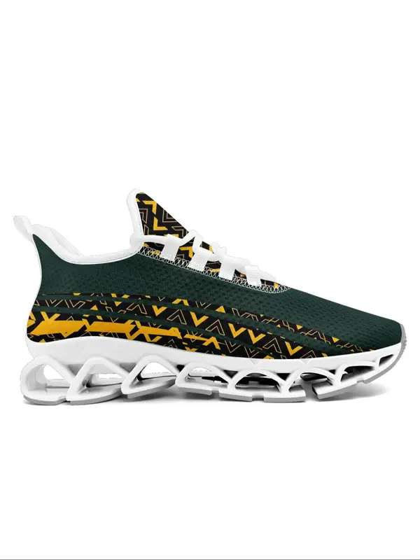 Men's Fashionable Patchwork Low Top Sneakers, Casual Comfortable Breathable Mesh Sports Running Shoes, Male All-match Round Toe Shoes for Daily Wear 5