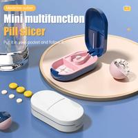 Gambar 【Apligod】Multi-functional Cutting Medicine Box COD Japanese Style Medicine Cutter Medicine Storage Box - Dark-blue dari Apligod Kota Bekasi 2 Tokopedia