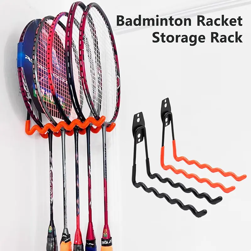 [SDF]Wall Mounted Racket Holder Tennis Racket Holder Badminton Racket ...