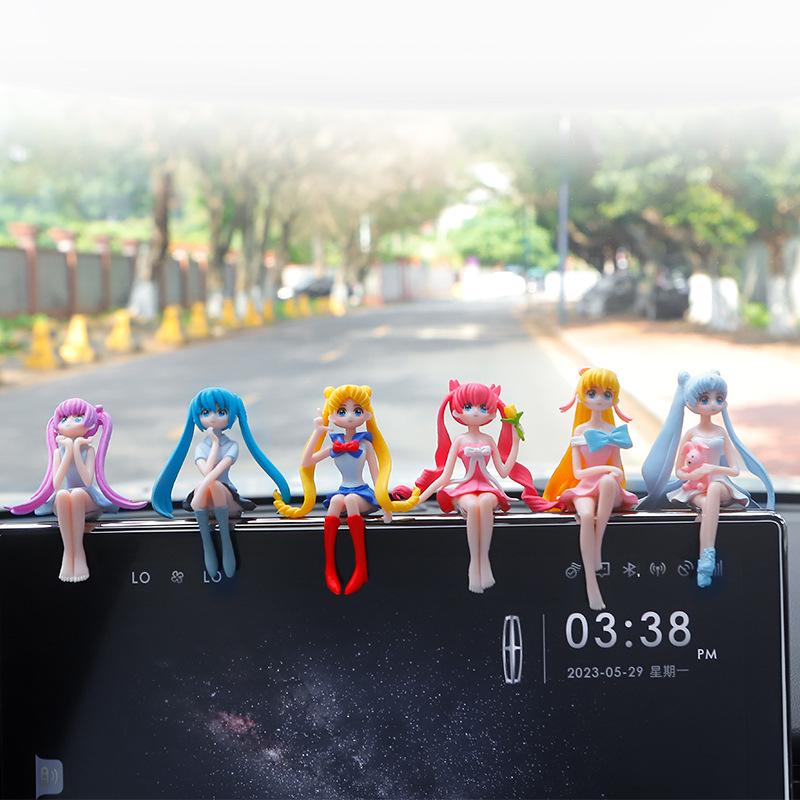 Internet Celebrity Car Car Decoration Beautiful Girl Creative Interior Decorations Decoration Cute Girl Heart Domestic Ornaments 2