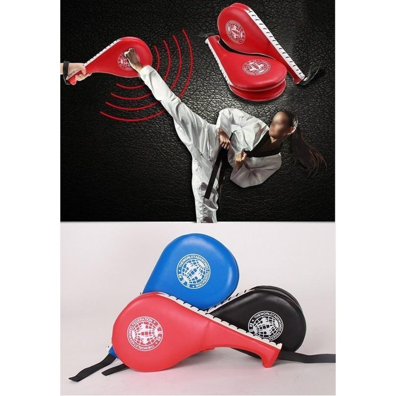 Product Introduction of Double Kick Pad Target Taekwondo Karate Kickboxing MMA Training Martial Arts Drumstick Training Practice Kicking Target 30