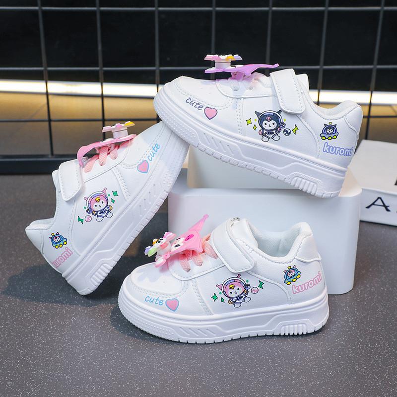 2025 Children Casual Shoes for Girls Spring New Fashion Korean Style Soft Bottom Anti-slippery Versatile Trendy Kuromi Baby Walking Sneakers 0