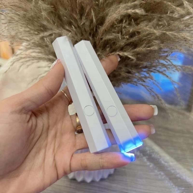 ￼Đèn hơ móng Mini 1 ngón tích điện , Máy hơ gel nail 1 bóng dây USB 1