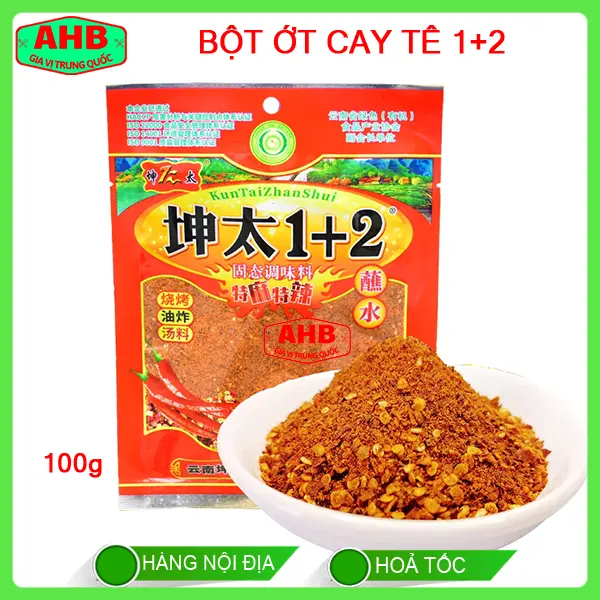 [Siêu HOT] Gia Vị Bột Ớt trộn Cay Tê 1+2 100g