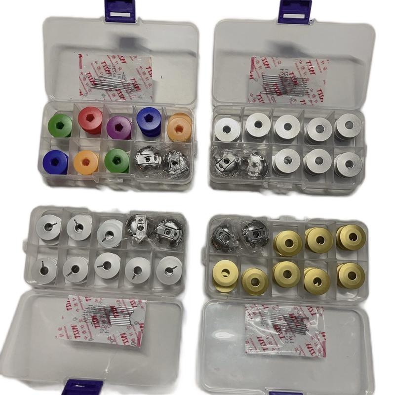 Hộp 16 suốt,2 thuyền và 1 vỉ kim tssm sử dụng cho máy may công nghiệp 1 kim