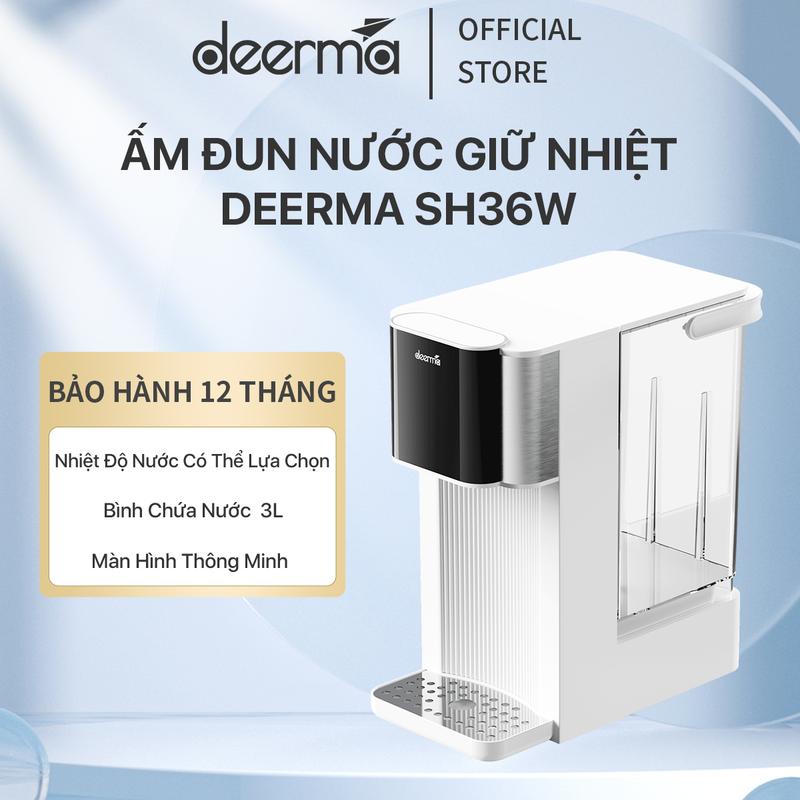 Ấm đun nước giữ nhiệt Deerma SH35W/Deerma SH36W đa năng tích hợp chế độ khử nồng độ Clo và chế độ khoá an toàn - Bảo hành 12 tháng