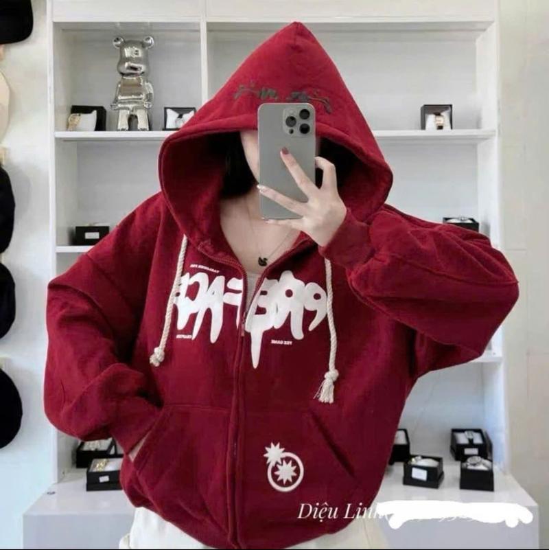 Product Introduction of Áo Khoác Hoodie PREFACE In Nổi Siêu Hot Cho Nữ, Chống Nắng Giữ Ấm Khi Gió Lạnh Về - Jacket Women 8