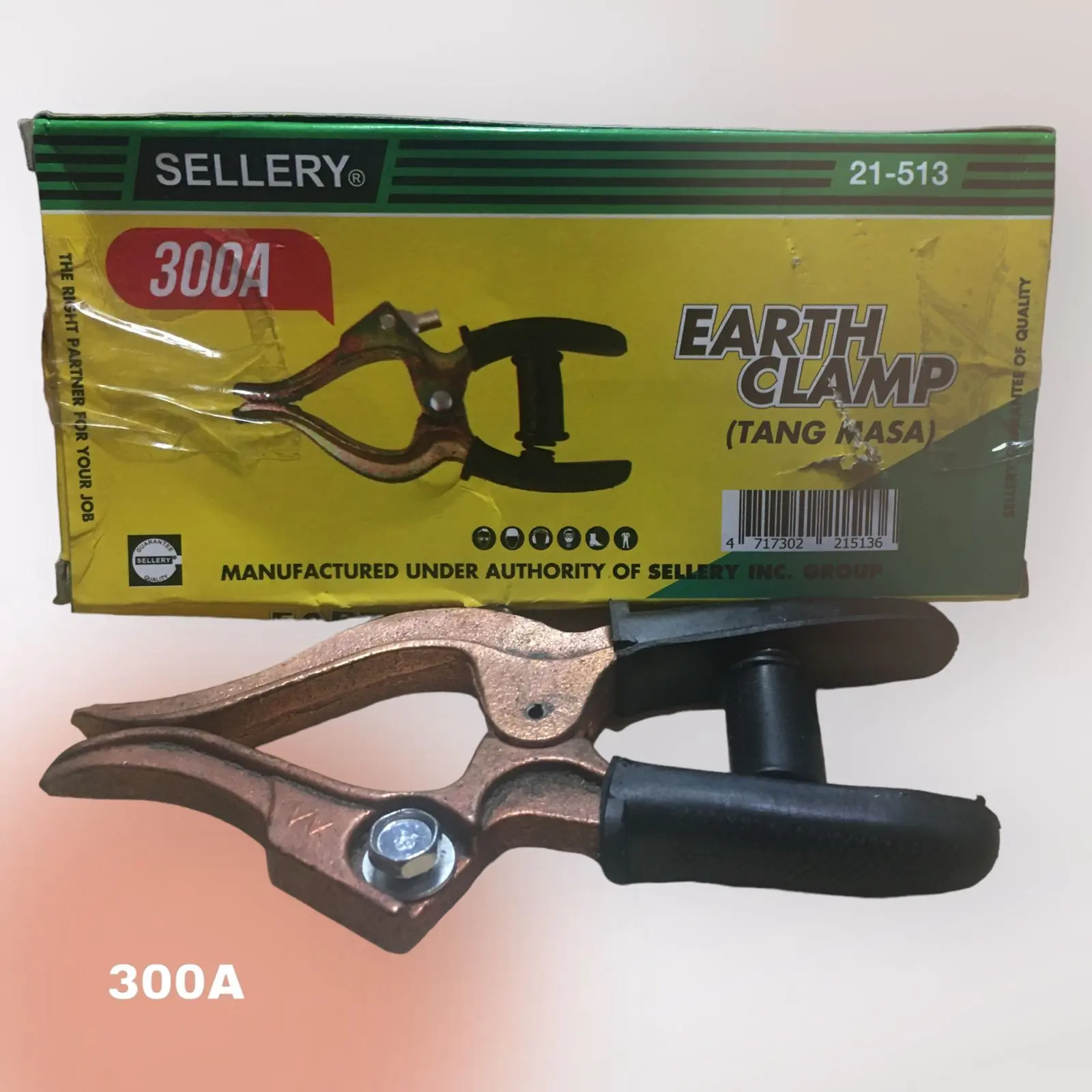 Tang massa las full tembaga merek Sellery 300 Ampere