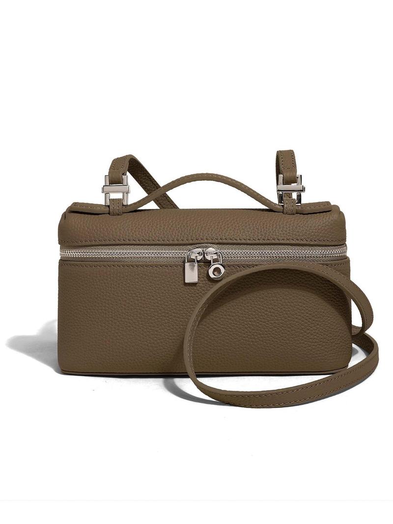 Product Introduction of Women's Solid Color Zipper Crossbody Bag, Fashionable PU Leather Bag for Daily Used, Casual Trendy Versatile High-quality Daily Commuting Bag 0