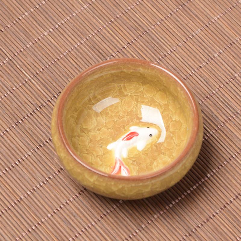Product Introduction of Made in China Dehua Premium Ice Crack Tea Cup Ceramic Purple Clay Kung Fu Tea Set Tasting Cup Wedding Festival Gift 9