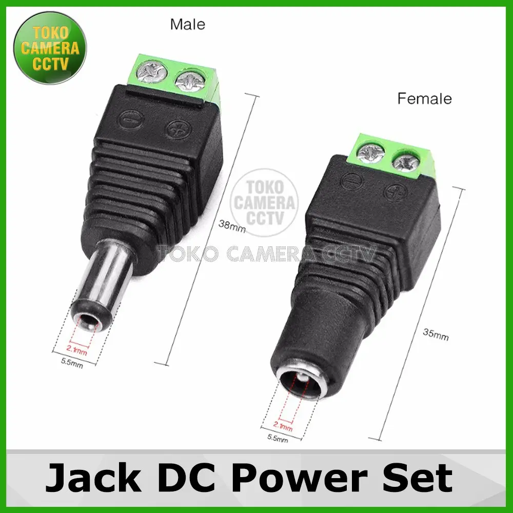 KONEKTOR POWER 1 SET / JACK DC POWER MALE FEMALE 1 SET