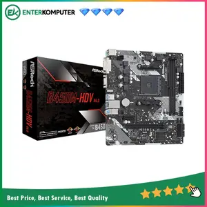 ASRock B450M-HDV (AM4, AMD Promontory B450, DDR4, USB3.1, SATA3)