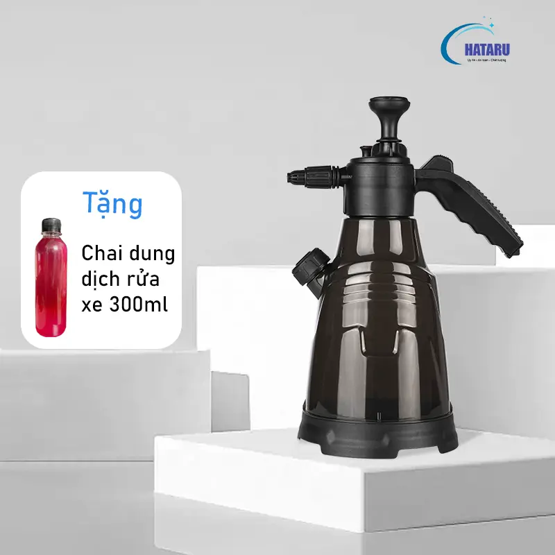 Bình xịt tạo bọt tuyết, tưới cây 2,3l - tặng chai dung dịch rửa xe bọt tuyết 300ml 0