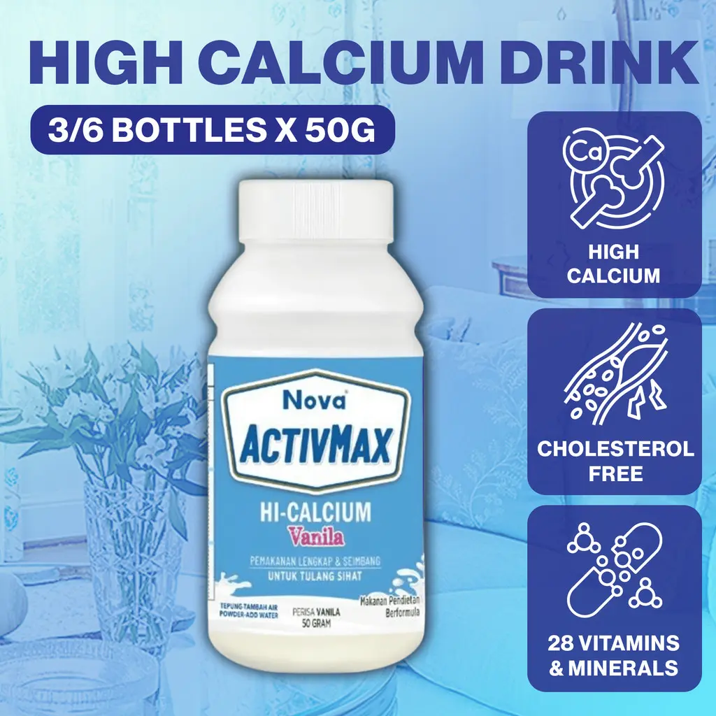 NOVA ActivMax 500mg High Calcium | Diabetes Friendly | Low Gi | Ready ...