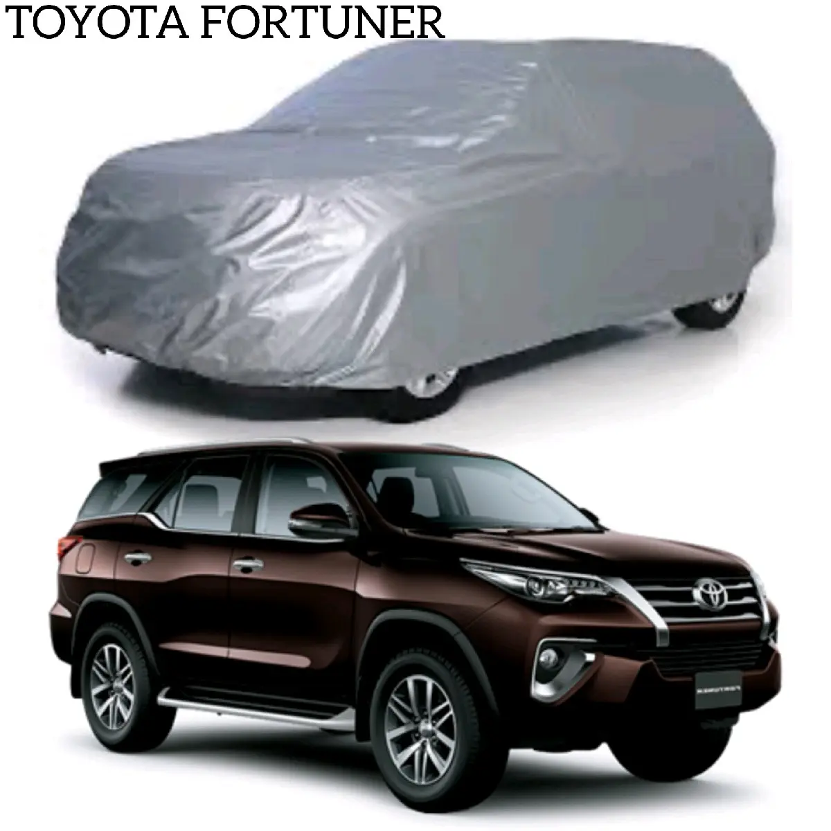 Bạt phủ xe ô tô TOYOTA FORTUNER vải dù tráng bạc chống mưa và nắng tốt kèm hộp đựng tiện lợi