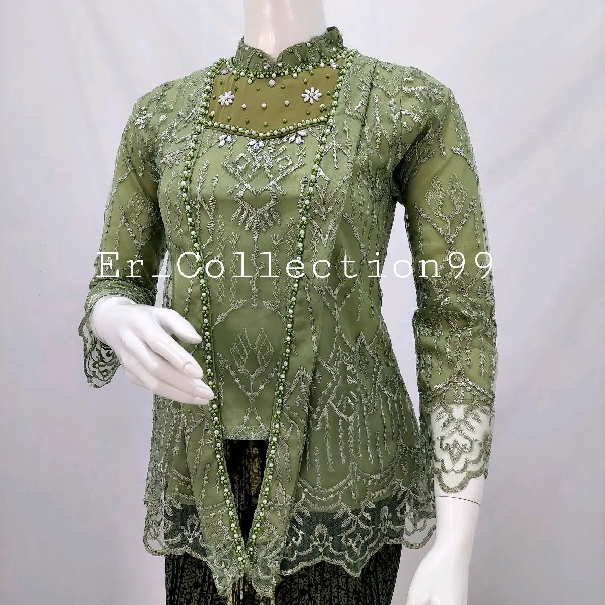 Kebaya Modern Model Kutu Baru Payet Terbaru Batik Bordir
