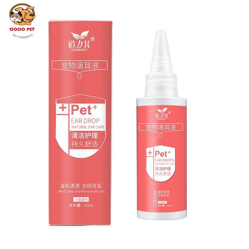 Product Introduction of Dung Dịch Nhỏ Tai, Vệ Sinh Làm Sạch Rận Tai Chó Mèo DORRIKEY 60ml Ngăn Ngừa Viêm Nhiễm Cho Chó Mèo 3