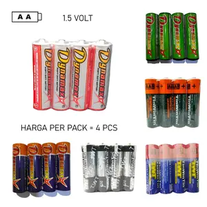 (HARGA 1 PACK= 4PC) BATTERY AA 1.5V BATERAI BATRE A2 MURAH BERKUALITAS SNI UNTUK MAINAN