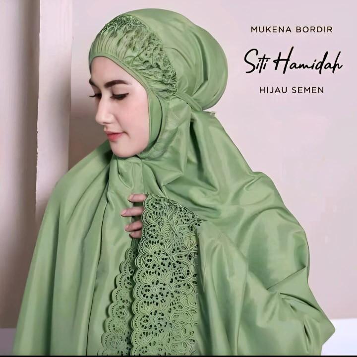 Product Introduction of Mukena Dewasa Khadijah Motif Siti Hamidah Katun Micro Premium Jumbo Atasan Muslim Tie Bawahan 2