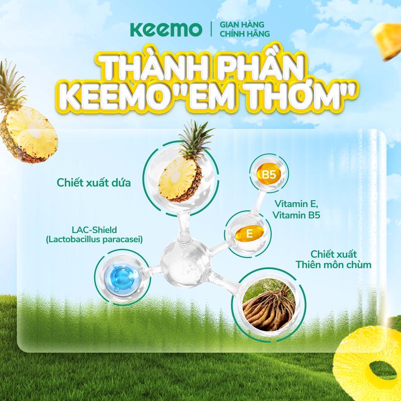 Product Introduction of [Độc quyền livestream] Thạch Dứa KEEMO hỗ trợ ngăn mùi + Thạch Nghệ Keemo 16