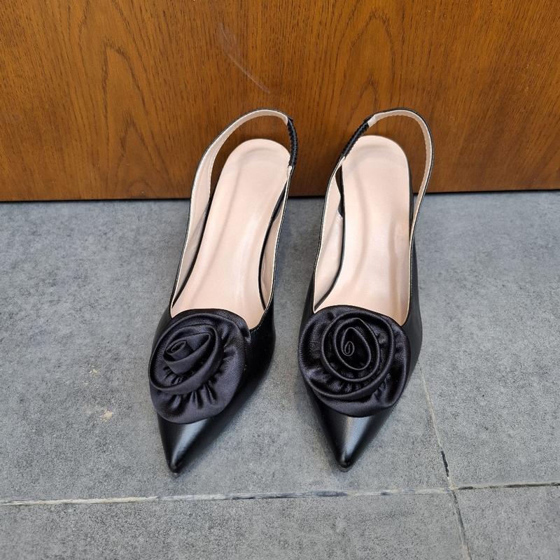 Product Introduction of Giày sục mũi nhọn cao gót 5p gắn nơ hoa màu cực xinh Dép len shoes hoa giay 7 got depnuhottrend 2023 guôcxinh caogotdinhda đẹp high red guốc quaitrong bitmui caogotnu saint laurent heels giày cao gót gấp gọn eg ngo sandal dinh 2 cưới guo c dep decao detha 6