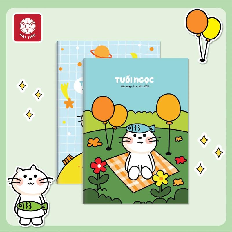 Combo 5/ 10 Quyển Vở Ô Ly Cấp 1 48-80 Trang Hải Tiến 1336/1343 Chống Lóa, Giao Bìa Ngẫu Nhiên
