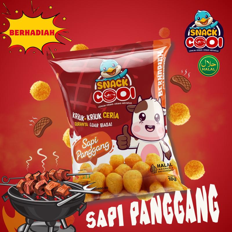 Snack COOI / COOl - Ciki Viral Berhadiah Bila Beruntung! Rasa Sapi ...
