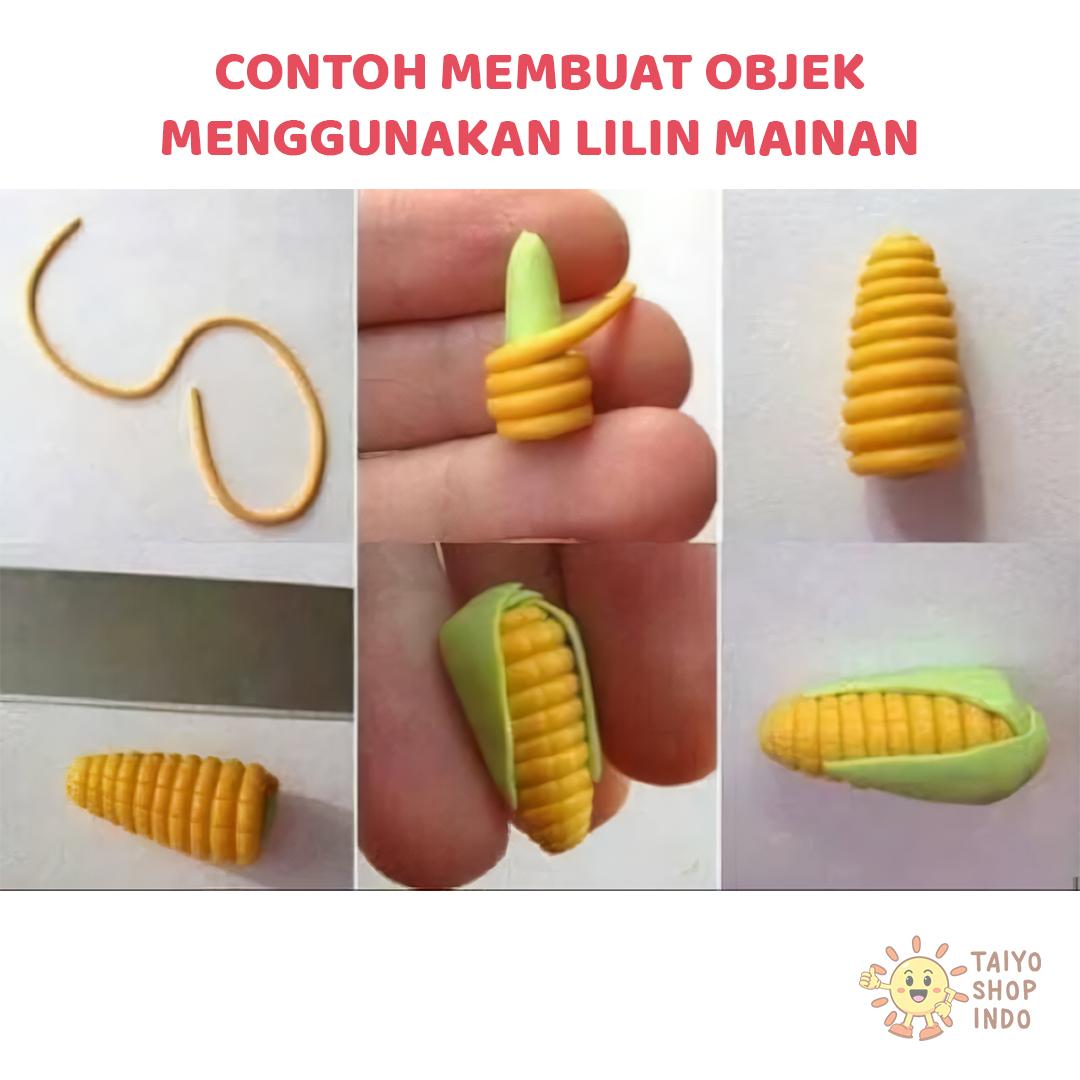 Mainan Anak Jadul Lilin Malam Plastisin DIY Merk Bola Edukasi Sensory Motorik Alat Belajar art  toys