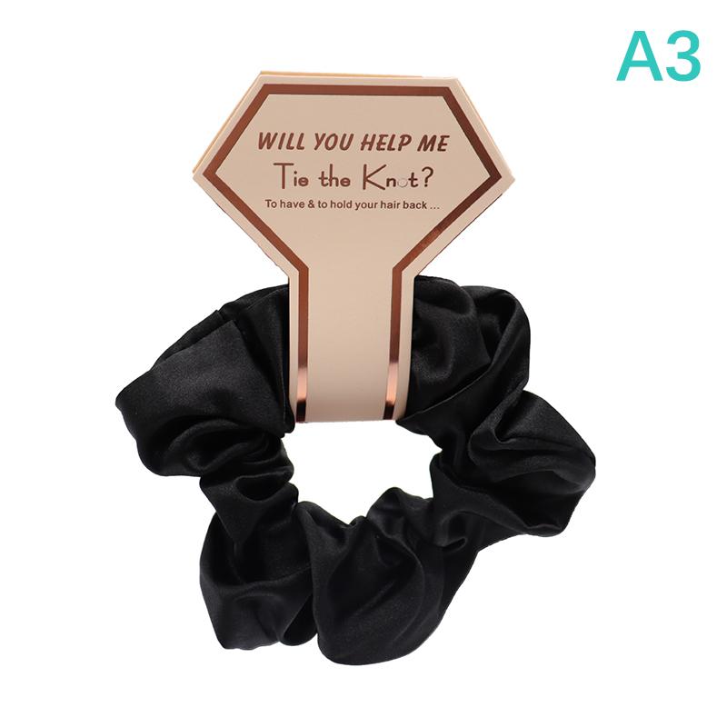 Product Introduction of 1Pcs Bridesmaid Gift Hair Scrunchies Bachelorette Party Bridal Shower Wedding Souvenir Team Bride To Be Haircircle Gift Souvenir For Guests 19
