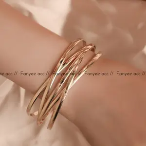 [Fanyee] Gelang temperamen retro sederhana yang halus Seratus gelang fashion yang unik Q243