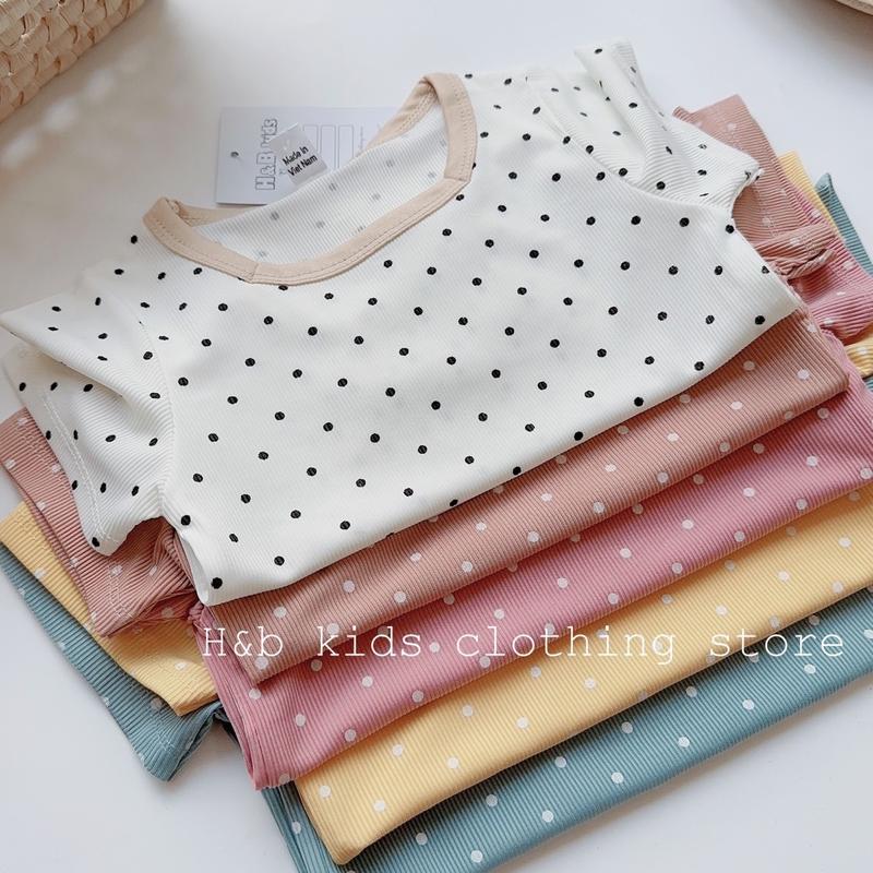 Bộ tăm lạnh chấm bi cho bé gái 6