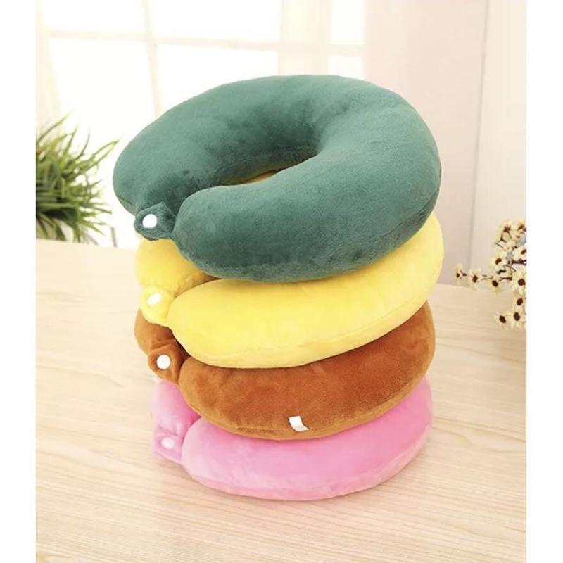 Product Introduction of [Ship From Philippines] Simple Plush Driving Travel Neck Pillow Nap Pillow Lunch Break Neck Pillow Travel Plane Car U-Shaped Pillow 9