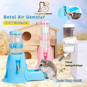 Tempat Makan Minum Hamster Bottle Stand Multifungsi Tempat Minum Dan Makan Hamster