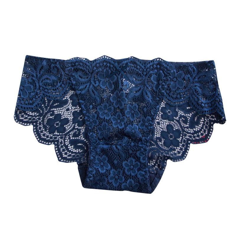Luxury Floral Embroidery Lace Panties Women Briefs Hollow Lingerie Female Underwear Ladies Breathable Underpants 8
