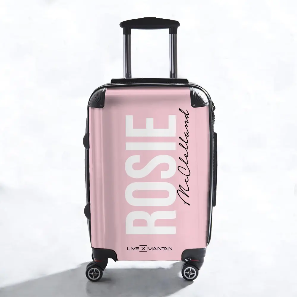 Personalised Bloom Side Name Suitcase