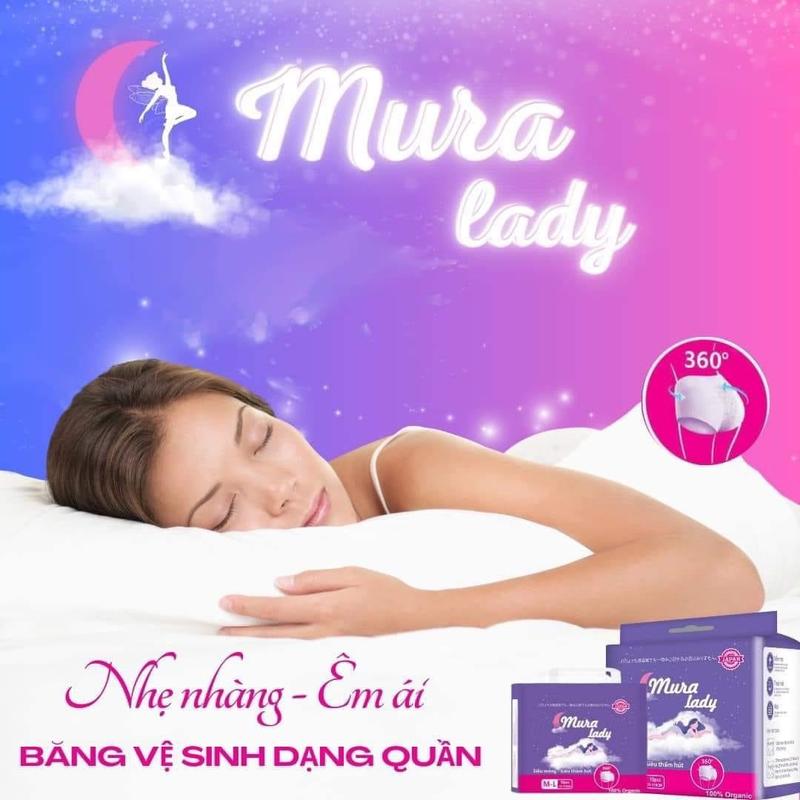 [ CÓ CHE TÊN ] 10 MIẾNG BĂNG VỆ SINH MURALADY FREESIZE TỪ 35KG-90KG MẶC VỪA Tampon 4